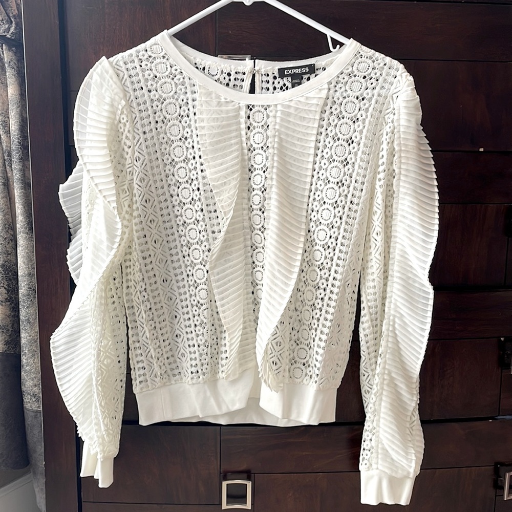 Womens Blouse in Ivory - Express - Size XS